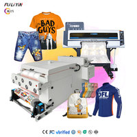 Nouvelle machine d'impression DTF de 60 cm, encre pigmentée, impression par transfert de film en rouleau entièrement automatique pour logo de marque et motifs en couleur