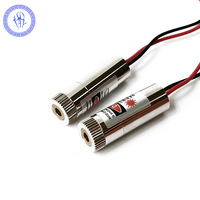Module Laser 5V, lot de 2, focalisation du point rouge 650nm Diode Laser 20mw
