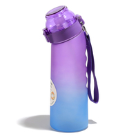 Bouteille d'eau en plastique sans BPA avec logo personnalisé, parfumée, aromatisée, avec goût de fruit
