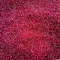 Perles de corindon rouge n ° 5 en synthétique, boule de rubis, petites pierres précieuses, vente en gros, taille 3mm 4mm