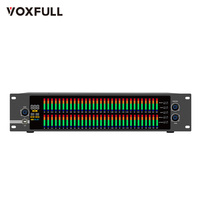 Ecualizador Gráfico de Metal de Alto Rendimiento y Alta Calidad Voxfull EQ888 con Sistema de Crossover de 31 Bandas para DJ Profesional