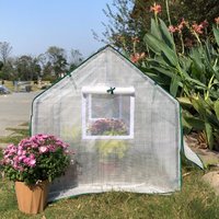 C152 Portable cadre en métal jardin maison verte hiver extérieur jardin serre petite tente de culture plante d'intérieur Tunnel tente