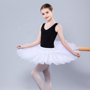 Jupe de <span class=keywords><strong>tutu</strong></span> de danse de qualité, blanche, classique, pour ballet, filles, 8 couches de <span class=keywords><strong>tulle</strong></span> rigide, jupe de <span class=keywords><strong>tutu</strong></span> de pratique, demi-jupe de <span class=keywords><strong>tutu</strong></span>, ballet pancake - Product Image 3