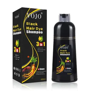 En iyi saç boya şampuanı saç boyası argan yağı hiçbir amonyak evde toptan Polygonum Multiflorum siyah şampuan