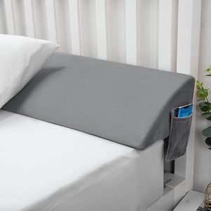 Triangular Plush Brushed Fabric Sponge Filled Pillow Bed-<b>Gap</b> Wedge <b>Gap</b>-Filling Removable Washable Bed Backrest Vekkias - Product Image 2
