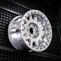 Jantes forgées Viorock Deep Dish Beadlock, finition brossée et polie, pour camions tout-terrain, 16-18 pouces, 8x170, pour Jeep, Ford, Toyota, Chevrolet, GMC
