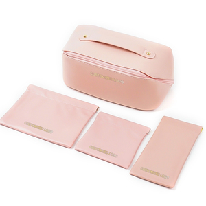 New Arrival Waterproof PU Leather Cosmetic Bag Fashion Custom Black <b>Make</b> <b>up</b> Bag for Women with Zipper - Product Image 6