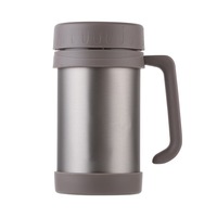 Récipients à double paroi de 500ml Flacon à vide isolé Bouteille Tasses Thermique en acier inoxydable Récipient alimentaire Pot avec poignée