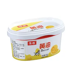 Kroger 15oz in plastica ovale margarina vasca alta qualità plastica miscela per latticini contenitore trasparente campagna margarina contenitore