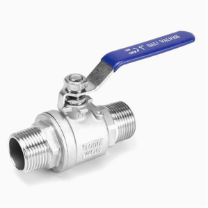 Válvulas de bola manuales de acero inoxidable de 2 piezas con doble rosca externa, OEM personalizable, control de encendido/apagado para tuberías de alta presión, Carp Journey - Product Image 1