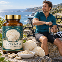 Poudre de champignon Crinière de lion (Hericium Erinaceus) de qualité industrielle - Extrait de champignon pour compléments alimentaires de soutien immunitaire en fût
