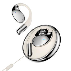 Auriculares TWS de Oreja Abierta con Traducción por IA, Resistentes al Agua, BT 5.4, Pantalla Digital, Cancelación de Ruido ENC, Diseño con Gancho para Deportes y Negocios - Product Image 1