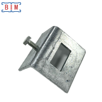 Support de poutre en acier au carbone Unistrut galvanisé à chaud, type fenêtre avec boulon
