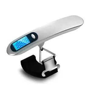 50kg Mini LCD Digital Held Electronic Hanging Scale Portable Balance Weighing Travel Luggage Scale