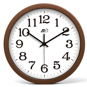 Reloj de Pared Moderno de Plástico con Acabado de Madera y Logotipo Personalizado, con Termómetro e Higrómetro - Product Image 6