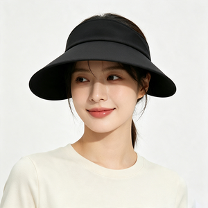 Unisex Wide Brim Sun Visor <b>Hat</b> UPF50+ UV Protection Adjustable Back Strap Sports Beach Travel Golf Outdoor Activities - Product Image 1