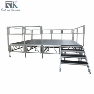 Scène événementielle démontable, scène de concert portable, scène modulaire, plateforme de scène en aluminium, podium pour mariage - Product Image 1