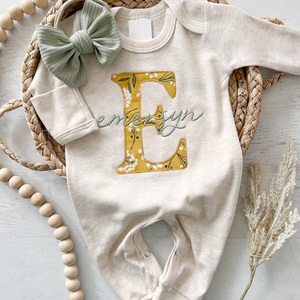 ส่วนบุคคลทารกJumpsuitผ้าฝ้าย 100% ซองจดหมายผ้าฝ้ายถักเด็กFootieแขนยาวRomperชุด - Product Image 5