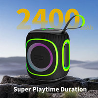 Altavoz Inalámbrico de 20 W, Altavoz Portátil con Bajos de Alta Calidad, Altavoz de Karaoke Potente, Altavoz Impermeable para Exteriores