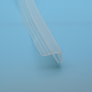 Tira <span class=keywords><strong>de</strong></span> sellado impermeable <span class=keywords><strong>de</strong></span> goma <span class=keywords><strong>de</strong></span> silicona para ventana <span class=keywords><strong>de</strong></span> puerta <span class=keywords><strong>de</strong></span> vidrio corrediza <span class=keywords><strong>de</strong></span> perfil F dilatado transparente - Product Image 2