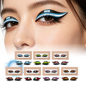 Pestañas Postizas Coloridas con la Bandera Argentina de AMZ, Cómodas y Ligeras para Uso Diario, Fiestas y Partidos de Fútbol - Product Image 2