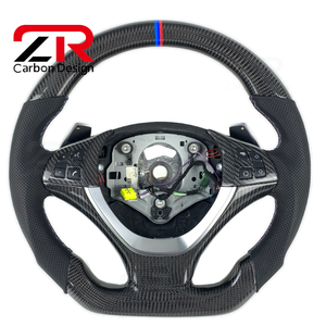 Volante de Fibra de Carbono con Palancas de Cambio para <span class=keywords><strong>BMW</strong></span> M E84 E85 E89 E90 E91 E83 E92 E93 E70 <span class=keywords><strong>E60</strong></span> E39 E30 M3 M4 F10 F20 - Product Image 1
