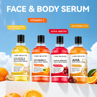CHIC BEAUTE Sérum AHA Vitamine C Rétinol Anti-âge Anti-rides Éclaircissant Alpha Arbutine Acide Hyaluronique Niacinamide pour le Corps et le Visage
