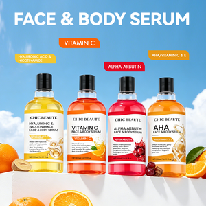 CHIC BEAUTE Sérum AHA Vitamine <span class=keywords><strong>C</strong></span> Rétinol Anti-âge Anti-rides Éclaircissant Alpha Arbutine Acide Hyaluronique Niacinamide pour le Corps et le Visage - Product Image 2