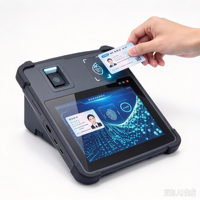 Terminal Registrasi Biometrik Modul Seluler FBI Mobile ID Versat S dengan Pemindai FP Ganda Kartu Cerdas Iris dengan Baterai 10.000mah