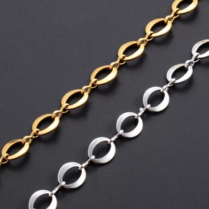 Collier ras du cou en acier inoxydable, chaîne à maillons ronds de 8,2 mm de large, ne ternit pas, étanche, pour hommes et femmes, bijoux tendance - Product Image 4