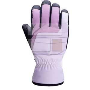 Unisex Winter Warm Waterproof Cowhide Leather <b>Ski</b> <b>Gloves</b> New Fashionable Design for Men and <b>Women</b> for Snowboarding - Product Image 1