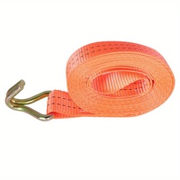 Sangles d'arrimage à cliquet durables de 1,5 pouce en polyester/PE/PP, certifiées CE, avec double crochet en J, résistance à la rupture de 2000 kg