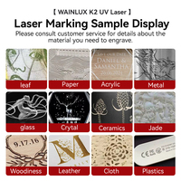 Nouvelle machine de gravure laser CNC 3D UV 2026 pour acrylique, bois, papier, caoutchouc, MDF, métal, pierre, plastique, verre