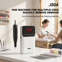 Machine à ongles professionnelle portable en plastique de haute qualité, 30000 tr/min, rechargeable, faible bruit, polisseuse à ongles avec 4 têtes