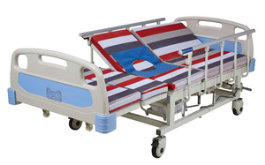 Letto Ospedaliero AOLIKE Certificato ISO/CE in Acciaio Multifunzione con Due Manovelle Manuali, Grado Medicale, per Assistenza Domiciliare, Garanzia <span class=keywords><strong>di</strong></span> 3 Anni - Product Image 6