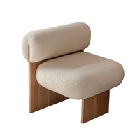 Nordische moderne Lamm wolle Designer Einzels tuhl Wohnzimmer Schlafzimmer Einzels ofa Hocker Stuhl Schlafzimmer möbel Hocker Stuhl