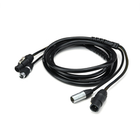 Câble Combo Alimentation + DMX 3M 2-en-1 Étanche IP65 3x2.5mm PowerCon + 3x0.3mm XLR 3 Broches pour Éclairage de Scène AC 85-265V