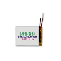 3.87V 205mAh 302126 baterai Li-Ion polimer untuk jam tangan pintar olahraga VENU SQ 2 361-00136-20 361-00136-21 F045
