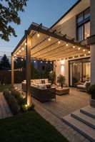 Pergola motorisée en aluminium à lames orientables CBMmart, livraison rapide pour une utilisation confortable en terrasse extérieure