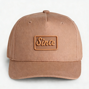 Factory Direct Custom 5 Panel 100% Cotton Baseball Caps Wholesale High Quality Outdoor Sporty Golf <b>Hats</b> With Custom PVC Logo - Product Image 1