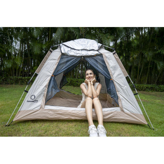 [3-4 คน] เต็นท์หน้าต่างแบบพาโนรามาตั้งแต่พื้นจรดเพดาน