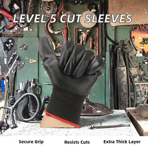 Mangas Resistentes a Cortes Nivel 5 de Nitrilo con Puño Elástico Grueso para Protección de Brazos en Trabajos de Chapa Metálica, Soldadura y Seguridad Industrial - Product Image 2