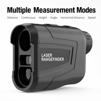 Télémètre de golf 6X 1500Y avec compensation de pente, vibration, verrouillage de la cible, noir, rechargeable, marque privée