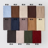 Foulard en tissu modal de haute qualité, couleur unie, léger et respirant, sans plis, pour femmes, best-seller en Europe et en Amérique
