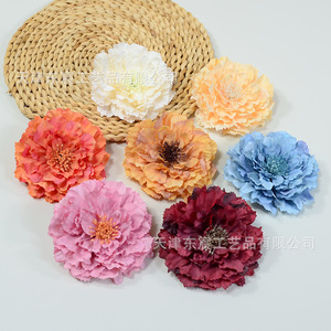 Cabezas de Flores de Peonía Artificiales Dongchen Crafts, de Seda Azul, para Decoración de Bodas y Hogar - Product Image 3
