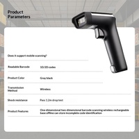 Honeywel.l Oh4502 Pemindai Barcode Satu Dimensi Nirkabel USB dengan Sumber Cahaya, cocok untuk digunakan di gudang dan supermarket