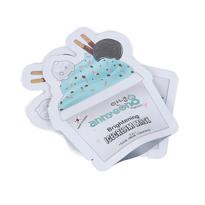 ถุงเครื่องสำอางอะลูมิเนียมฟอยล์รูปทรงพิเศษแบบมีซิปล็อคพร้อมโลโก้ - Product Image 1