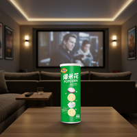 Palomitas de Maíz Premium Sabor Cebolla en Lata de Aluminio de 80g, Snack de Palomitas de Maíz Sazonadas, Fabricante OEM, Venta al por Mayor