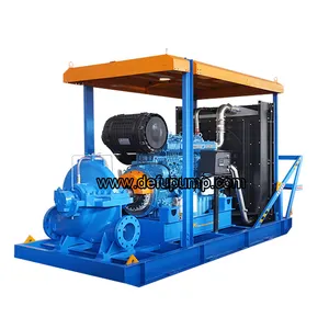Pompes à eau diesel de 8 pouces pompe à eau minière de déshydratation centrifuge d'irrigation agricole