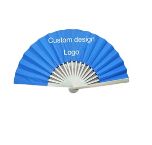Custom 21Cm Paper <b>Hand</b> <b>Fan</b> With Bamboo Ribs Chinese Folding <b>Fan</b> Vintage Handheld <b>Fans</b> - Product Image 2